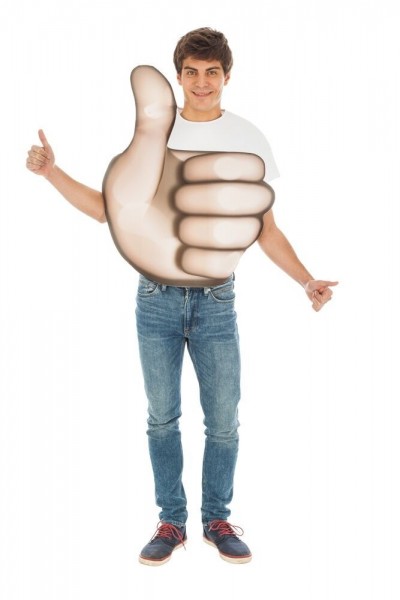 Thumbs up emoji costume unisex