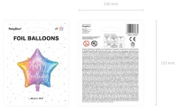 Anteprima: Palloncino foil Compleanno Arcobaleno 40 cm