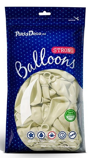 100 Transparente Partystar Ballons 23cm