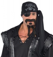 Vista previa: Disfraz de pirata barba negra para hombre