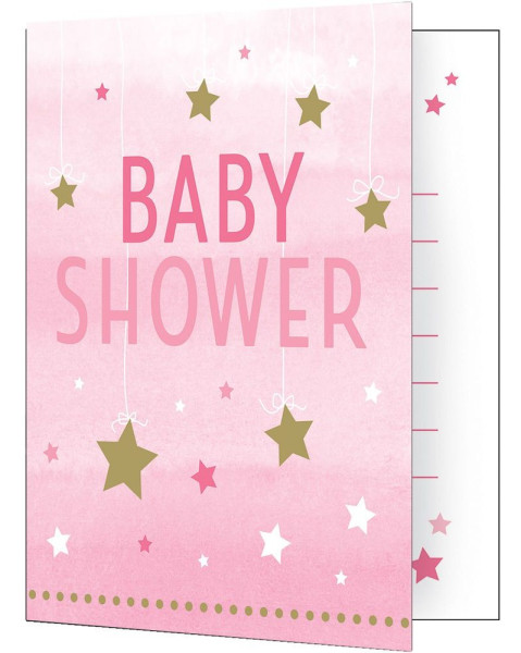 8 cartes d'invitation Twinkle Baby Girl