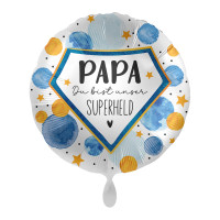 Ballon aluminium papa super-héros
