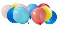 40 farverige nuancer latex balloner 12cm