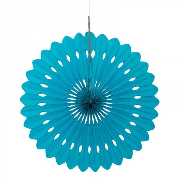 Deco fan flower blu 40cm