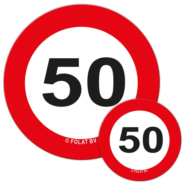 48 coriandoli cartelli stradali 50