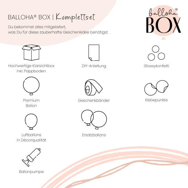 Balloha Geschenkbox DIY Baptize heartly wishes XL 5