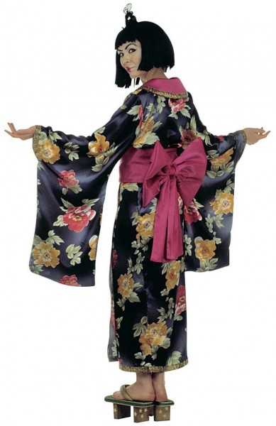 Disfraz de geisha asiática misteriosa
