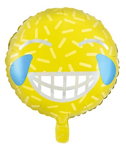Ballon aluminium Emoji qui rit aux éclats 45cm