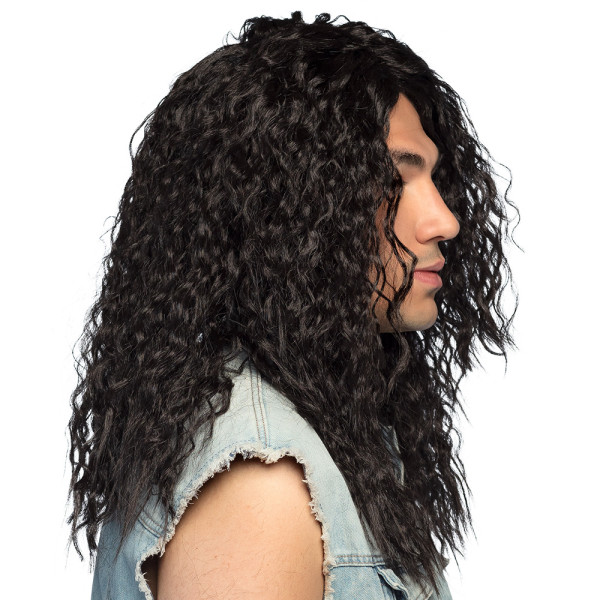Black shaggy long hair wig Milo