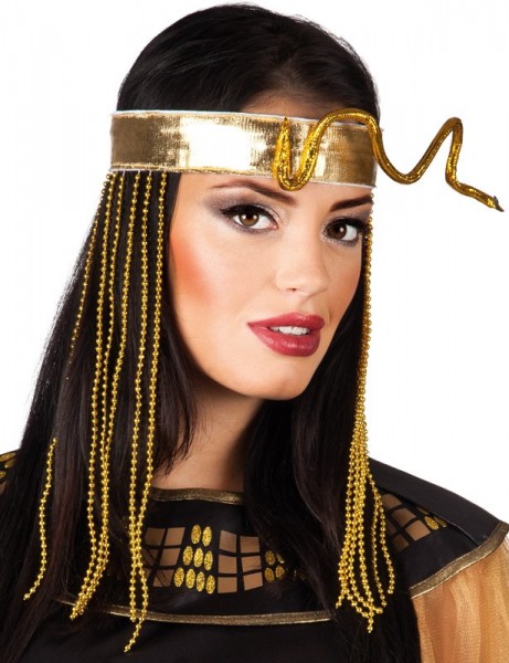 Antica fascia per capelli egiziana in oro