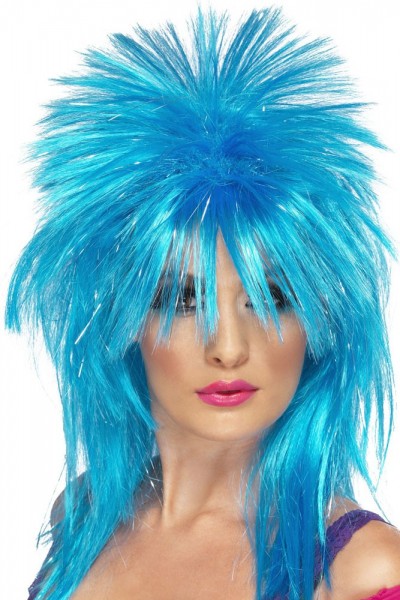 Rock Diva wig blue
