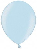 Aperçu: 10 Ballons métalliques Partystar bleu pastel 27cm
