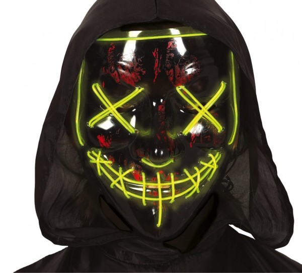Sewn smile LED mask