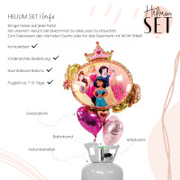 Vorschau: Disney Princesses Ballonbouquet-Set mit Heliumbehälter