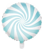 Balon foliowy Candy Party pastelowy niebieski 45cm