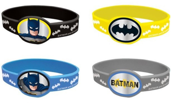 4 Batman Hero bracelets