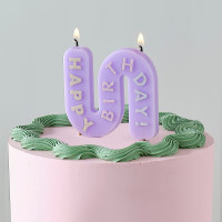 Bougie gâteau d'anniversaire Bella Pastel