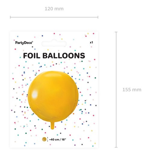 Kugelballon Partylover gold 40cm 4