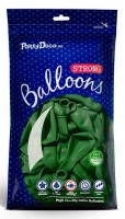 Vorschau: 10 Partystar Luftballons tannengrün 30cm