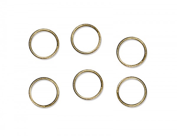 48 gold wedding rings for table decoration 2cm 2