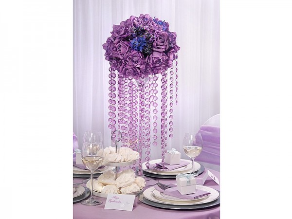 Crystal bead hanger lilac 1m 2