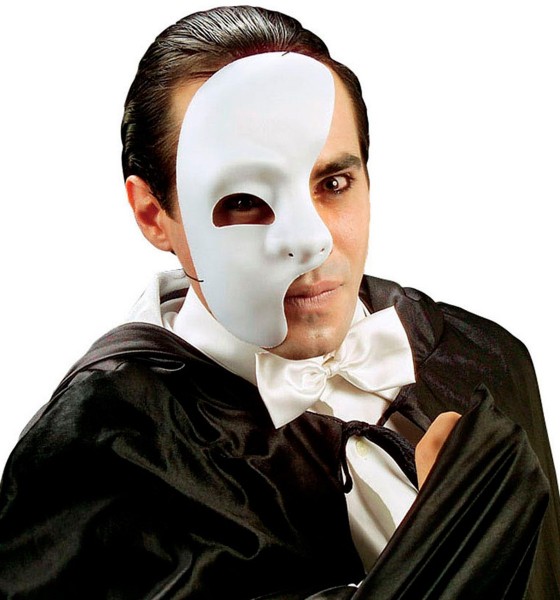 Máscara blanca disfraz de fantasma