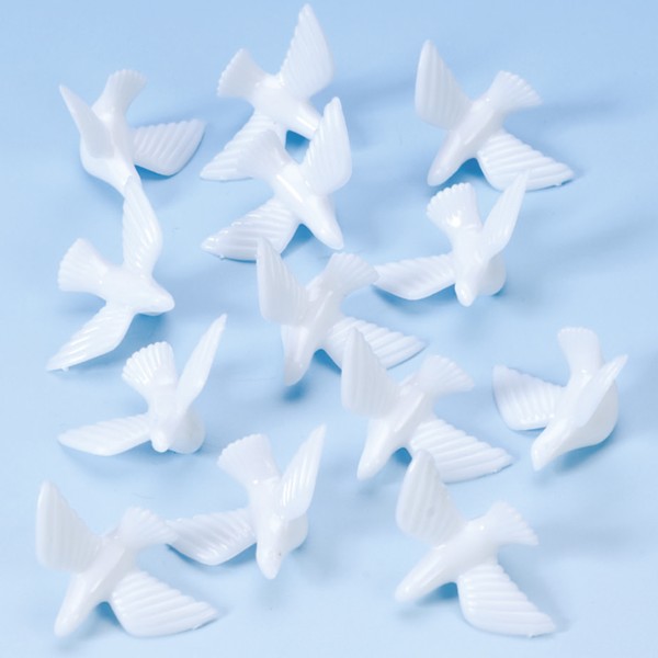 Palomas blancas de decoración 30 piezas