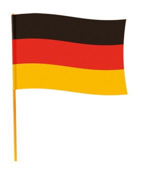 Flag with stick 70cm x 90cm