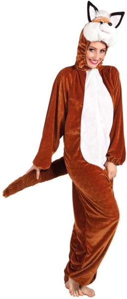 Pluche vos kostuum voor vrouwen