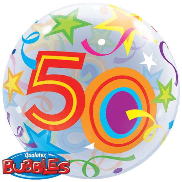 Stor festballon 50 års fødselsdag 56cm 2