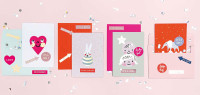 Aperçu: Set de cartes de vœux DIY Hello Baby Bunny