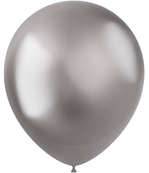 50 balonów Shiny Star srebrnych 33cm
