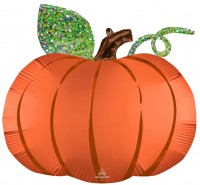 Large autumn pumpkin foil balloon 63 x 60cm