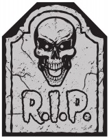 Preview: Gravestone Halloween party chair cover