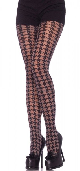 Houndstooth tights