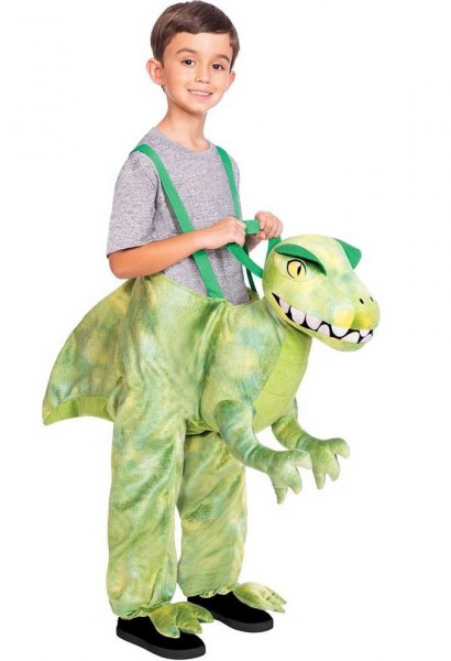 Dinosaurus T-Rex piggyback kostuum voor kinderen