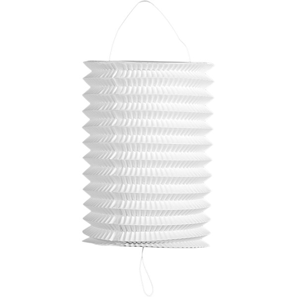 Lantern plain white 16cm