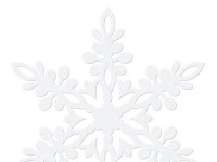 Widok: 10 białych płatków śniegu Lona 9cm