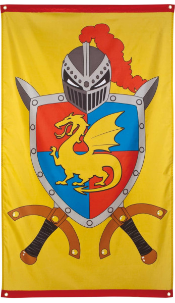 Bandera escudo de caballero 150 x 90cm