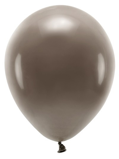 100 Eco Pastell Ballons braun 30cm