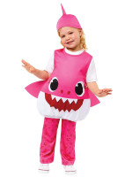 Mommy Shark børnekostume pink