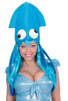 Voorvertoning: Grappige inktvis hoed blauw