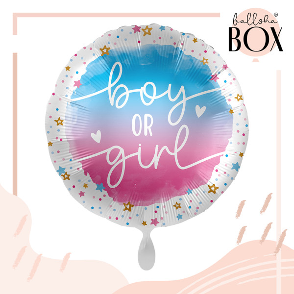 Balloha Geschenkbox DIY BOY or GIRL XL