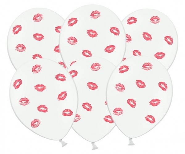 50 Red Kisses balloons 30cm 2