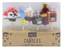 Preview: 6 birthday pirate cake candles