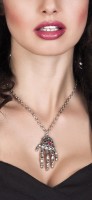 Vorschau: Gruselige Skeletthand Halskette
