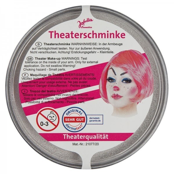 Professional theater make-up silver