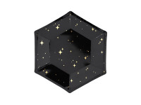 6 Sternenschimmer Pappteller 20cm