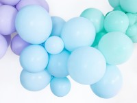 Vista previa: 100 globos fiesta estrella azul bebé 30cm