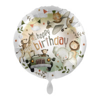 Vorschau: Folienballon Geburtstagssafari 45cm